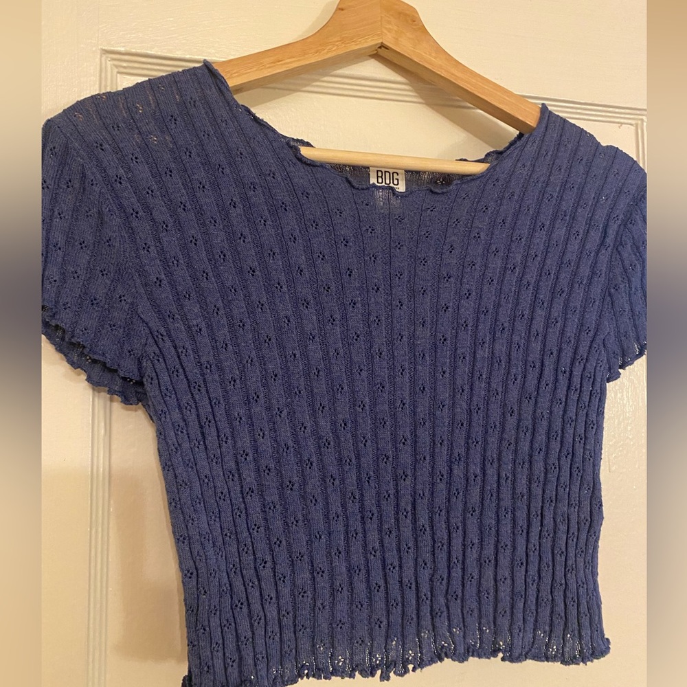 BDG Blue Crop Top - XS